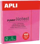 Apli Notite adezive, Apli, 75 x 75 mm, roz, 100 file (AL011898) - forit