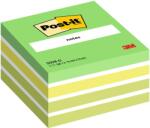 Post-it Cub notite adezive Post-it(R), Aquarelle verde, 76 x 76 mm, 450 file/bucata, 100% PEFC (3M110134)
