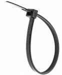  Colier plastic 360x4, 8 mm alb, negru (FO000118)
