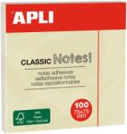 Apli Notite adezive, Apli, 75 x 75 mm, galben, 100 file (AL010976) - forit