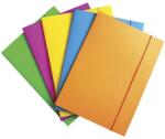 Office Products Dosar cu elastic Office Products, A4, carton lacuit, 300 gsm, 3 clapete, culori asortate (DN100540)