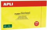 Apli Notite adezive, Apli, 125 x 75 mm, galben, 100 file/set (AL15002) - forit