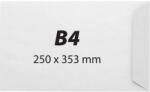  Plic B4, 250 x 353 mm, alb, banda silicon, 100 g/mp, 250 bucati/cutie (KF60205) - forit