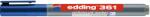 edding Marker pentru tabla Edding 361, corp plastic, varf 1 mm, albastru (ED361003)