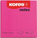 Kores Notite adezive, Kores, 75 x 75 mm, magenta, 100 file (KS879042) - forit