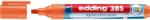 edding Marker flipchart edding Ecoline 385, corp din plastic reciclat, varf pensula flexibil, 1-5 mm, portocaliu (ED385006)