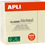Apli Cub notite adezive Apli 75 x 75 mm 400 file galben (AL011597)