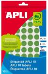 APLI Etichete autoadezive Apli, verde, 19 mm, 320 etichete/blister (AL02745)