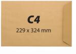  Plic C4, 229 x 324 mm, kraft, gumat, 90 g/mp, 25 bucati/set (KF50110) - forit