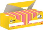 Post-it Notite adezive, Post-it, 76 x 76 mm, multicolor, 100 file/bucata, 21 + 3 gratuite, 100% PEFC (3M1365491)