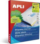 Apli Etichete autoadezive Apli, A4, colturi rotunjite, 99.1 x 139 mm, 400 bucati, 100 coli/top (AL02422)