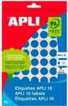 APLI Etichete autoadezive Apli, albastru, 19 mm, 320 etichete/blister (AL02743)