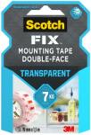 Scotch Banda dublu adeziva transparenta pentru montare Scotch-Fix, 19 mm x 1.5 m, 1 rola/pachet (3M874085)
