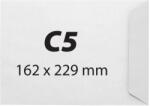  Plic C5, 162 x 229 mm, alb, gumat, 80 g/mp, 25 bucati/set (KF31110)