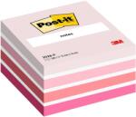 Post-it Cub notite adezive Post-it(R), Aquarelle roz, 76 x76 mm, 450 file/bucata, 100% PEFC (3M110133)