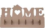 Amco Suport chei Home din lemn cu 6 agatatori 20x10x2, 4 cm, Crem (PM089)
