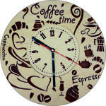 Amco Ceas de perete Morning Coffee 30 x 30 x 2.5 cm (PM167)