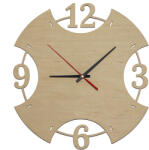 Amco Ceas modern de perete din lemn 30 x 30 x 2.5 cm (181)