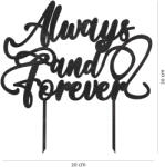 Amco Topper nunta Always and forever 20x20 (PM342)