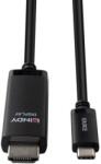 Lindy Cablu adaptor Lindy USB C to HDMI 8K60, lungime cablu 1m, Standard: HDMI 2.1 with 48Gbps, Chipset: CS5565AN, Supported Bandwidth: 48Gbps Maximum Resolution: 7680x4320 60Hz, 3840x2160 144Hz (LY-43433)