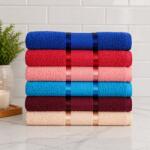 Kotonia Home Set 6 prosoape baie Kotonia Home, 50x90 cm, 100% bumbac, 420gmp, multicolor - 04 (004893) Prosop