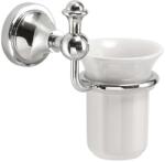 Sapho Gedi Nevis - Suport pentru periuță și pastă de dinți, ceramică/crom NV1013 (NV1013)