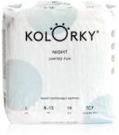 Kolorky Night Limited Fun scutece de unică folosință pentru noapte mărime L 8-13 kg 19 buc