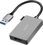 LogiLink USB 3.0 adapter, USB-A/M HDMI-A/F, 1080p, szürke, 0, 15 m
