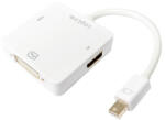 LogiLink DisplayPort adapter, mDP/M HDMI+DVI+DP, 4K/30 Hz, 0, 15 m