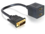 Delock adapter DVI 25 apa 2x HDMI anyára