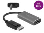 Delock Aktív DisplayPort 1.4 - HDMI adapter 8K HDR funkcióval
