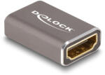 Delock HDMI adapter anya - anya 8K 60 Hz szürke fém