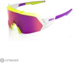 100% 100% KORBIN X szemüveg, polished flo/yellow fade/purple mirror lens