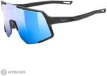 uvex sequenze szemüveg, black matt/mirror blue s3