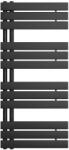 Leziter Solaro Design törölközőszárító radiátor 1200x500 mm fekete (LTRD1-1200500B) - tipparuhaz