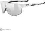 uvex axos set szemüveg, white matt/mirror silver