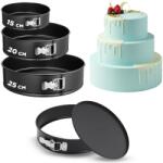 NutriChef Set 3 Forme de Copt NutriChef din Carbon Stahl cu Antiaderenta, 152025 cm (44404871)