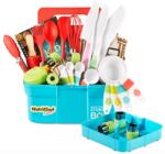 NutriChef Set de unelte de bucatarie pentru copii NutriChef 30 piese - cu cutit, plansa si schita (91835446) Bucatarie copii