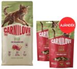 CARNILOVE True Fresh Cat Duck Sterilised 6 kg sterilizált macskák számára + CARNILOVE Crunchy Snack Cat Duck 2x50 g AJÁNDÉK
