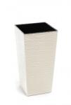 Lamela FINEZIA DLUTO magas virágcserép 30×30 cm, 57 cm magas, krémszín (MAT27954)