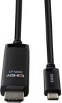 Lindy Cablu adaptor Lindy USB C to HDMI 8K60, lungime cablu 1m, Standard HDMI 2.1 with 48Gbps, Chipset CS5565AN, Supported Bandwidth 48Gbps Maximum Resolution 7680x4320 60Hz, 3840x2160 144Hz (LY-43433)