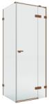 NEW TRENDY Eventa Copper Brushed cabină de duș 110x70 cm dreptunghiular cupru periat/sticlă transparentă EXK-8056 (EXK8056)