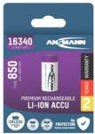 ANSMANN akku, Li-ion, Lítium, 16340/RCR123, 850 mAh, 3, 6 V 1300-0017 (1300-0017)