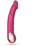 Crushious Vibrator Realist Crushious Magnus, 10 Moduri Vibratii, Silicon, USB Magnetic, Roz, 22.5 cm Vibrator