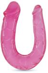 Crushious Dildo Dublu Double Trouble Roz 27 cm Dildo