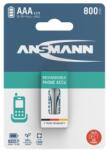 ANSMANN akku, micro ceruza, AAA, 800 mAh maxE, DECT készülékekhez is, 2 db 5035332 (5035332)