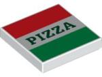 LEGO® Placă netedă 2 X 2 decorată (Pizza) (6175184)