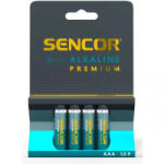 Sencor SBA LR03 4BP AAA Alk Premium elem (37000463) (SBA LR03 4BP AAA Alk Premium) - aqua
