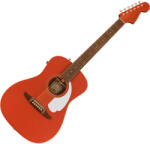 Fender Malibu Player, WN, White Pickguard, Fiesta Red
