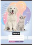 Nebulo Nebulo: Tűzött sima füzet A5-ös 20-32 Állatos - Házikedvencek (SI-AM-A5-12347001) - innotechshop